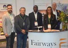 The team of Fairways Logistics, from left to right; Mitchell with his father Jeffrey W. Van der Geugten, Dennis Onyango Orono, Tesse de Mol and Hans Blauw. The team emphasized their last mile service from Amsterdam or Brussels.